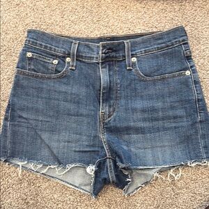 Levi's Blue Jean Shorts Distressed Cutoff Style